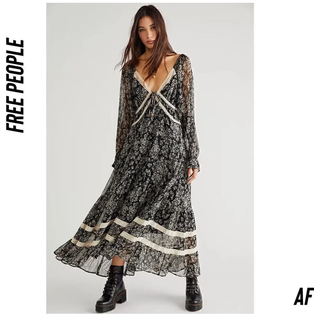FREE PEOPLE CALLOWAY MAXI DRESS NWT